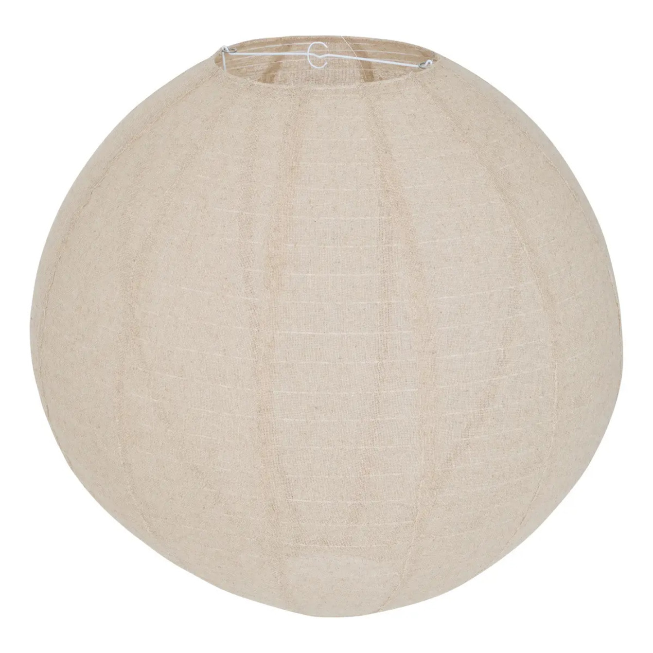 Lanterne boule Jordy D.57cm en lin beige