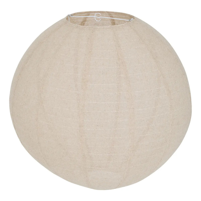 Lanterne boule Jordy D.57cm en lin beige