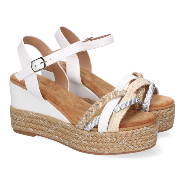 Sandalia de Cuña de Yute para Mujer, Comodas y Elegantes, Diseño Moderno