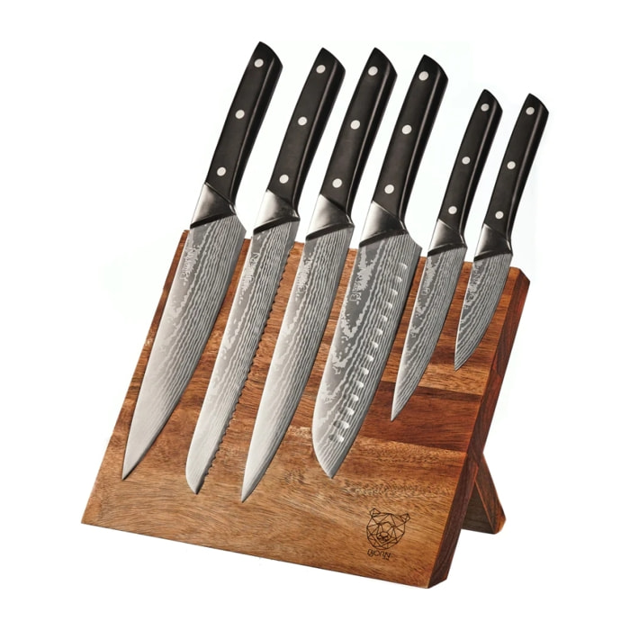 Bloc couteaux de cuisine ERLING VANTAA - 7 pièces