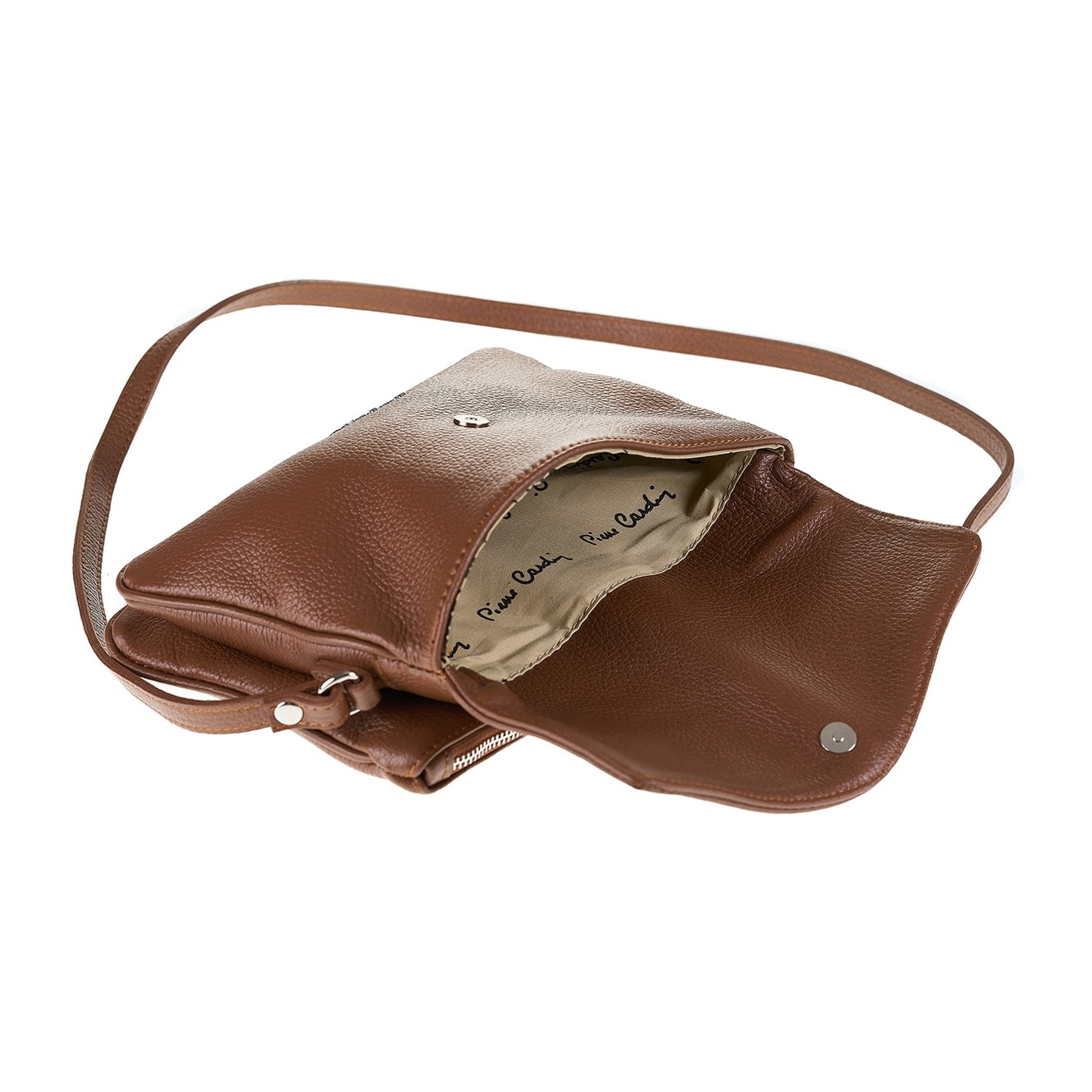 Borsa a tracolla da donna Made in Italy - Modello Seraphina Lux - 100% pelle - 26.0 x 18.0 x 4.0 cm