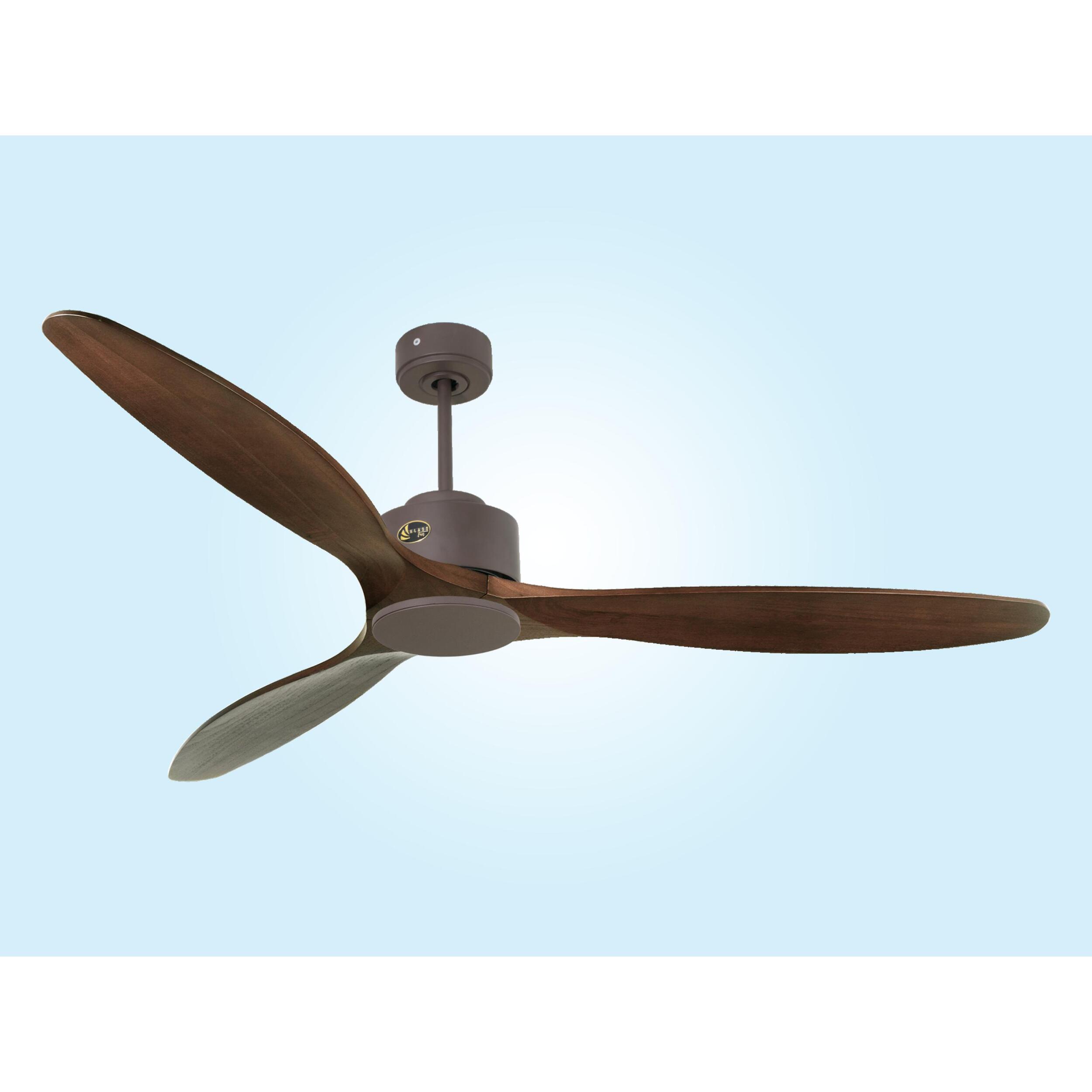 Ventilateur de plafond ø166 cm avec Wifi Réversible Hypersilence 40   W Chocolat