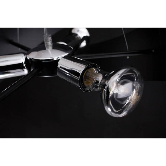Lampada a sospensione Vieno in acciaio bianco opaco