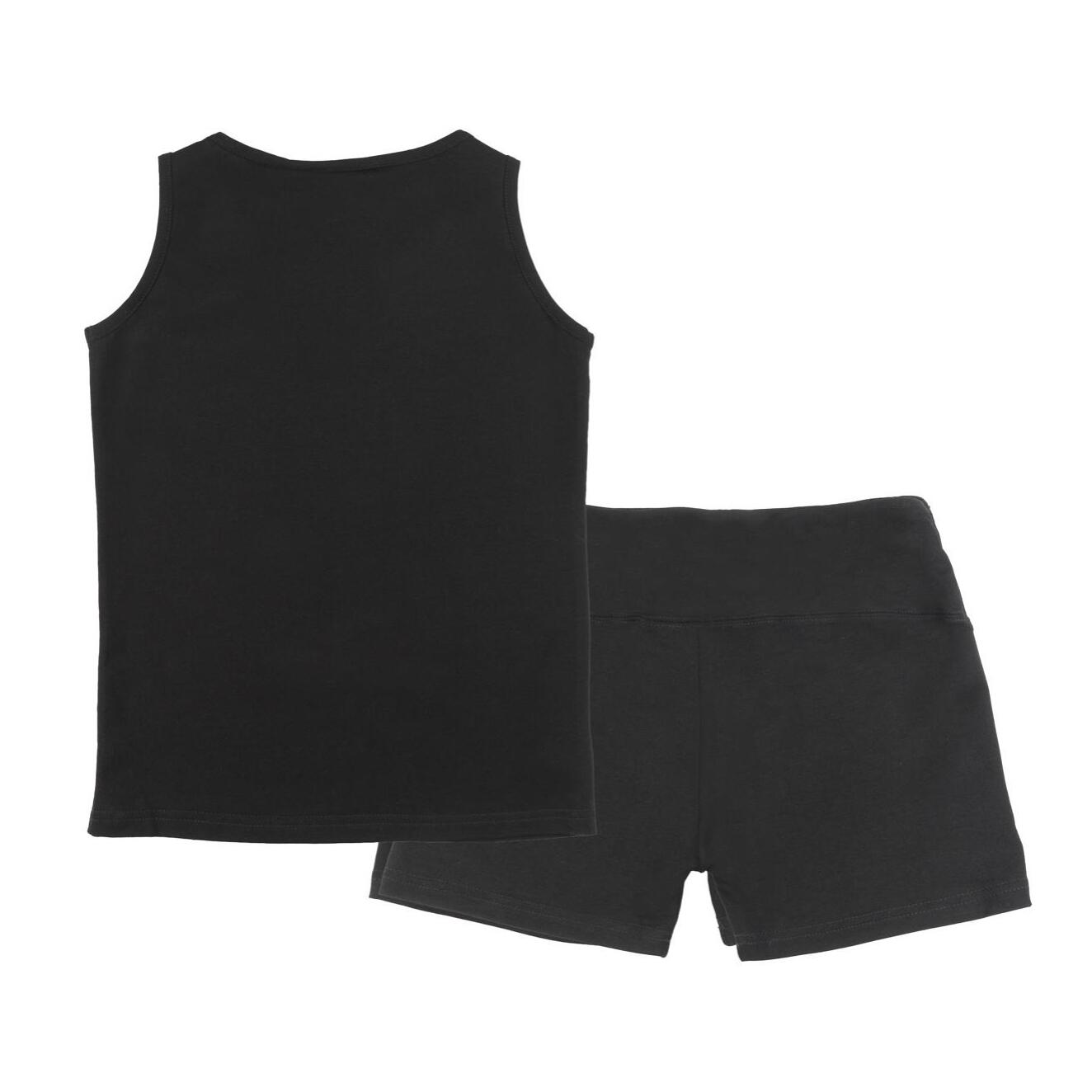 Set canotta + pantaloncini da ragazza Sporty Gold