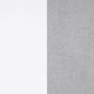 Mesa de comedor Dina Blanco Artik (Blanco Mate) - Gris Cemento