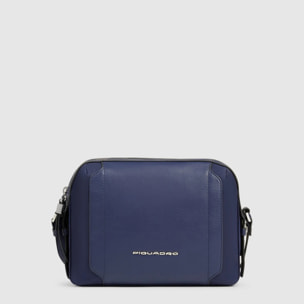 Piquadro Tracolla modello camera case in tessuto riciclato e pelle