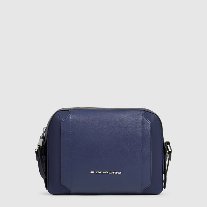 Piquadro Tracolla modello camera case in tessuto riciclato e pelle