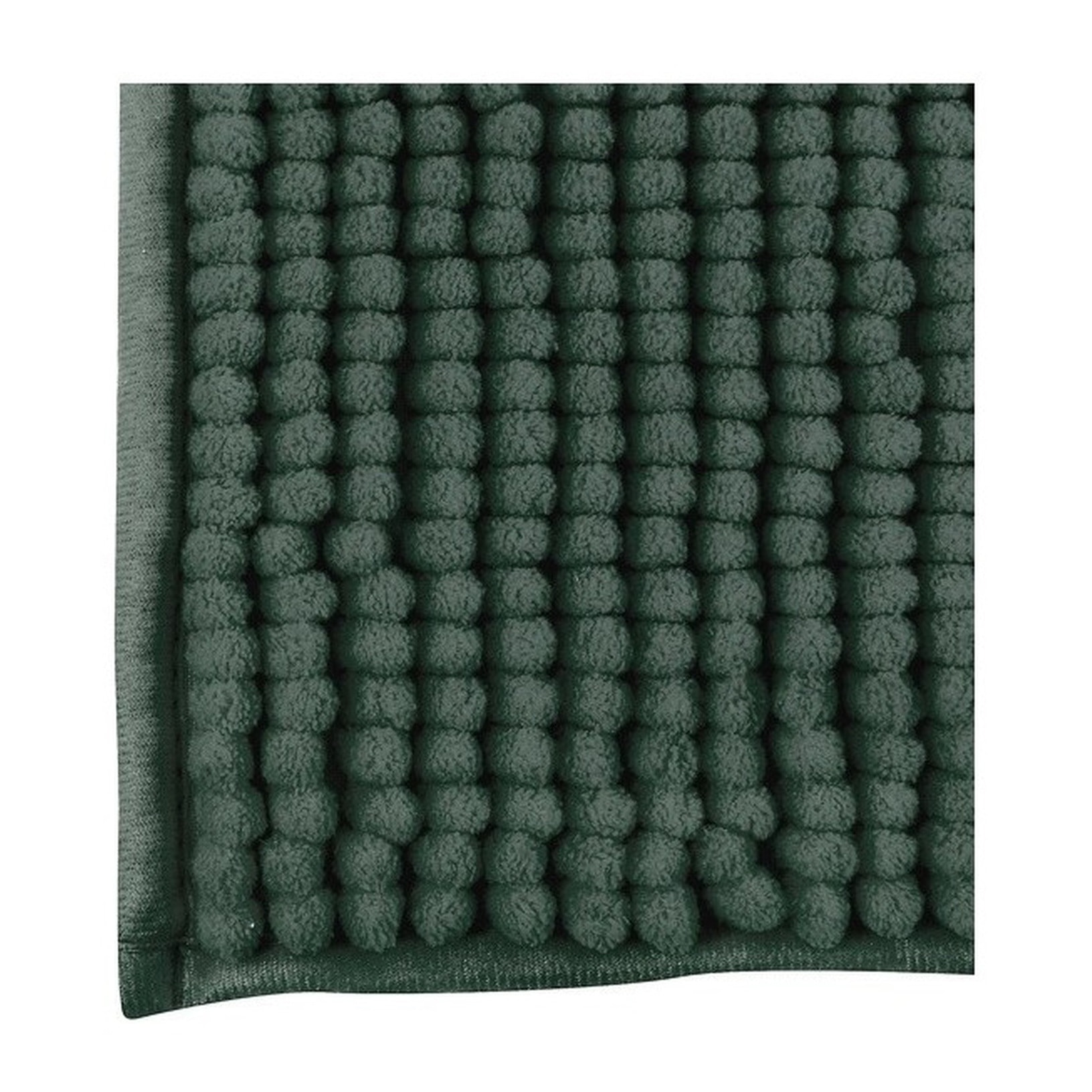 ALFOMBRA DE BAÑO CHENILLE 50X80 CM VERDE OSCURO