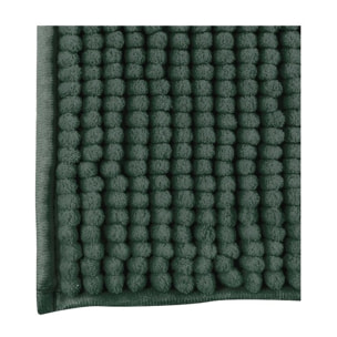 ALFOMBRA DE BAÑO CHENILLE 50X80 CM VERDE OSCURO