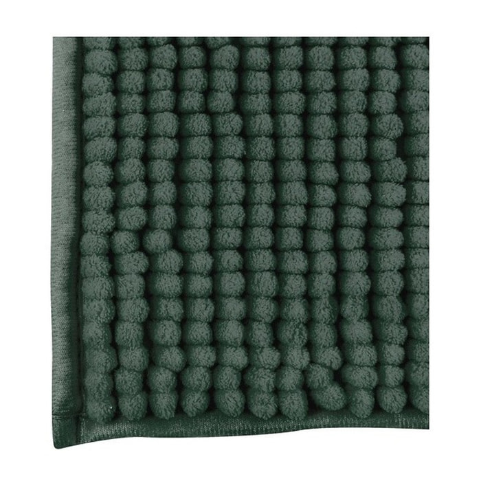 ALFOMBRA DE BAÑO CHENILLE 50X80 CM VERDE OSCURO
