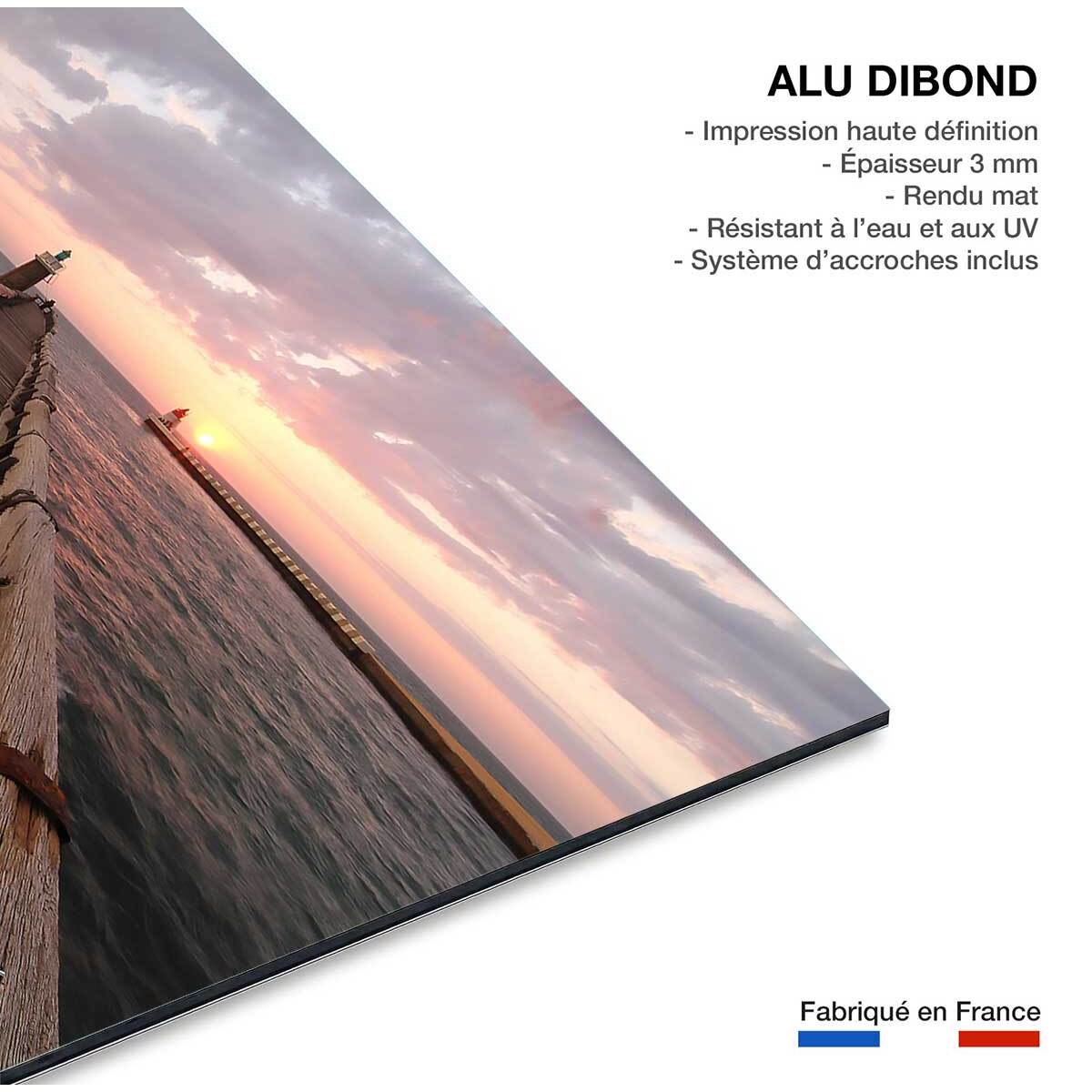 Tableau vue sur l'estacade capbreton Tableau alu Dibond