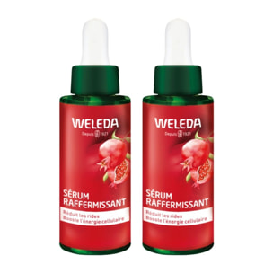 WELEDA - Duo Sérum raffermissant Grenade et Peptides de Maca - Réduit les rides et booste l'énergie cellulaire -  Vegan - Natrue -   30 ml x 2