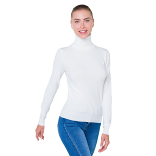 Jersey cuello alto Hot Buttered Aurelie blanco