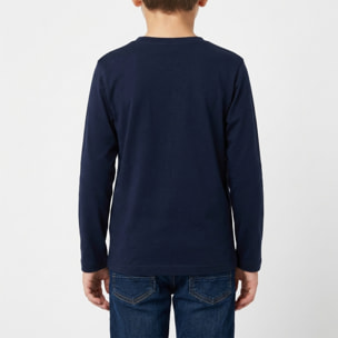 T-shirt maniche lunghe con ricamo logo