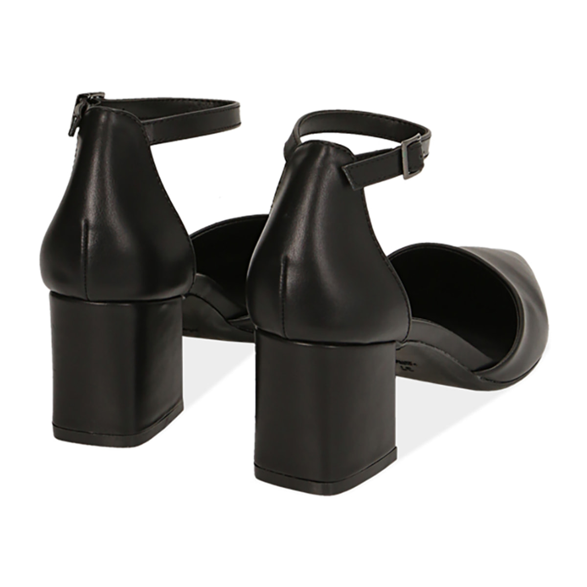 Zapatos de salón negros, tacón de 6 cm