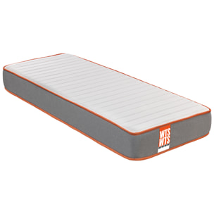 Pack RAP, Colchón Sostenible HR con Visco y Canapé Juvenil Apertura Lateral Blanco, WHAT THE SLEEP, Entrega, Montaje en Domicilio y Retirada de Usado Incluida