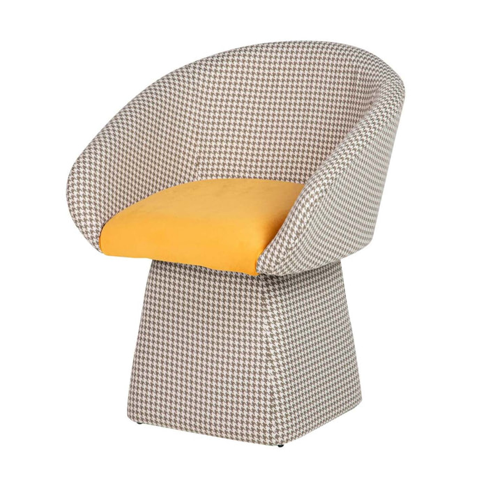 Butaca Velvet Sylph Giratoria 63x65x72 Cm