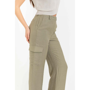 Kocca - Pantaloni cargo a vita alta Donna