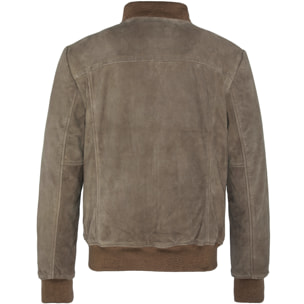 CASUAL BOMBER JACKET SCHOTT Dark Beige