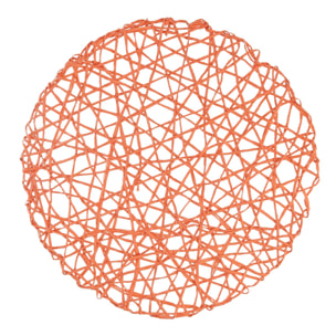 Tovaglietta in carta arancione tondo cm ø38