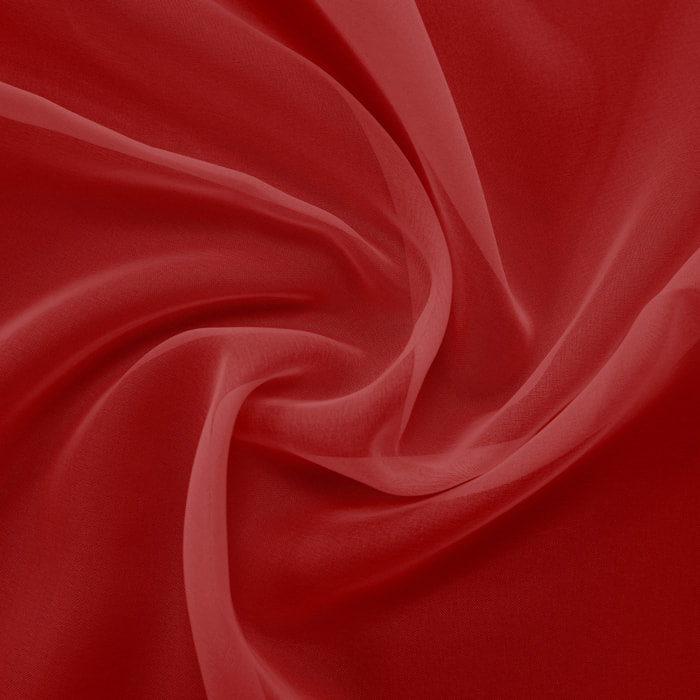 Tissu en voile Non Feu-M1 - Rouge