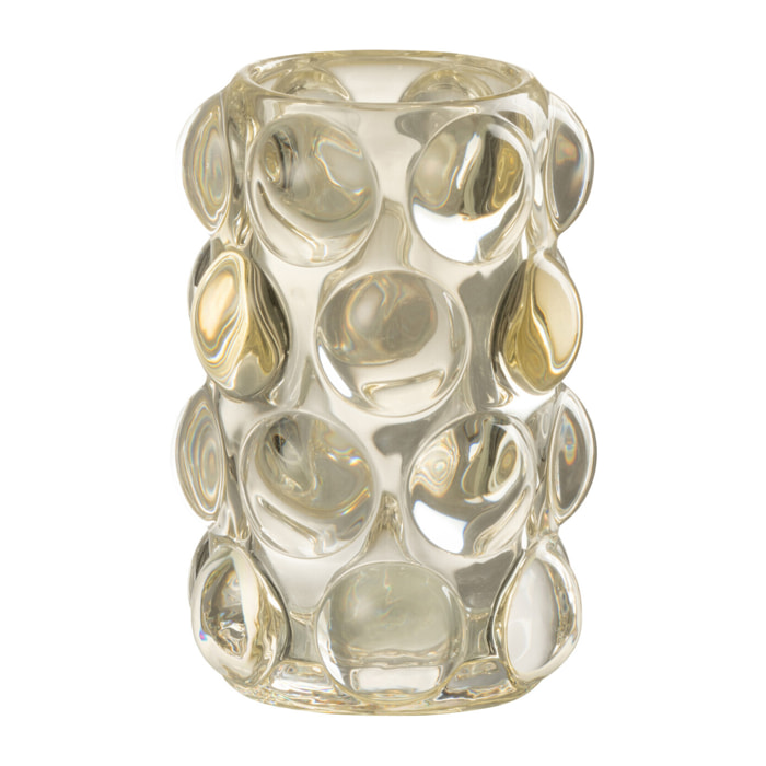 J-Line photophore Bollie - verre - jaune