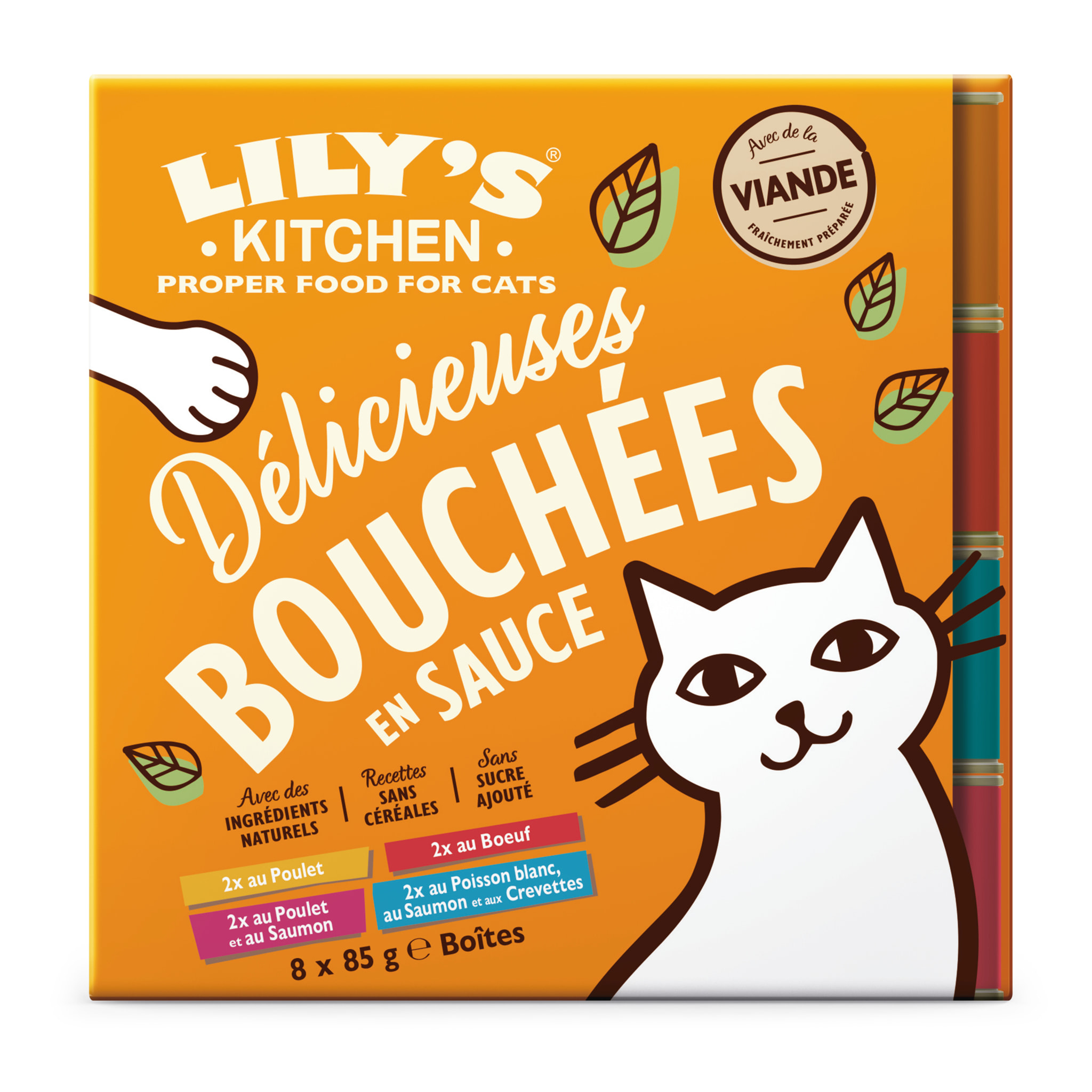 Lot de 48x85g - Lily's Kitchen Chat Délicieuses bouchées en sauce Multipac