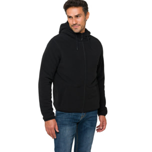 Giubbino BLIZZARD imbottito in felpa Nero