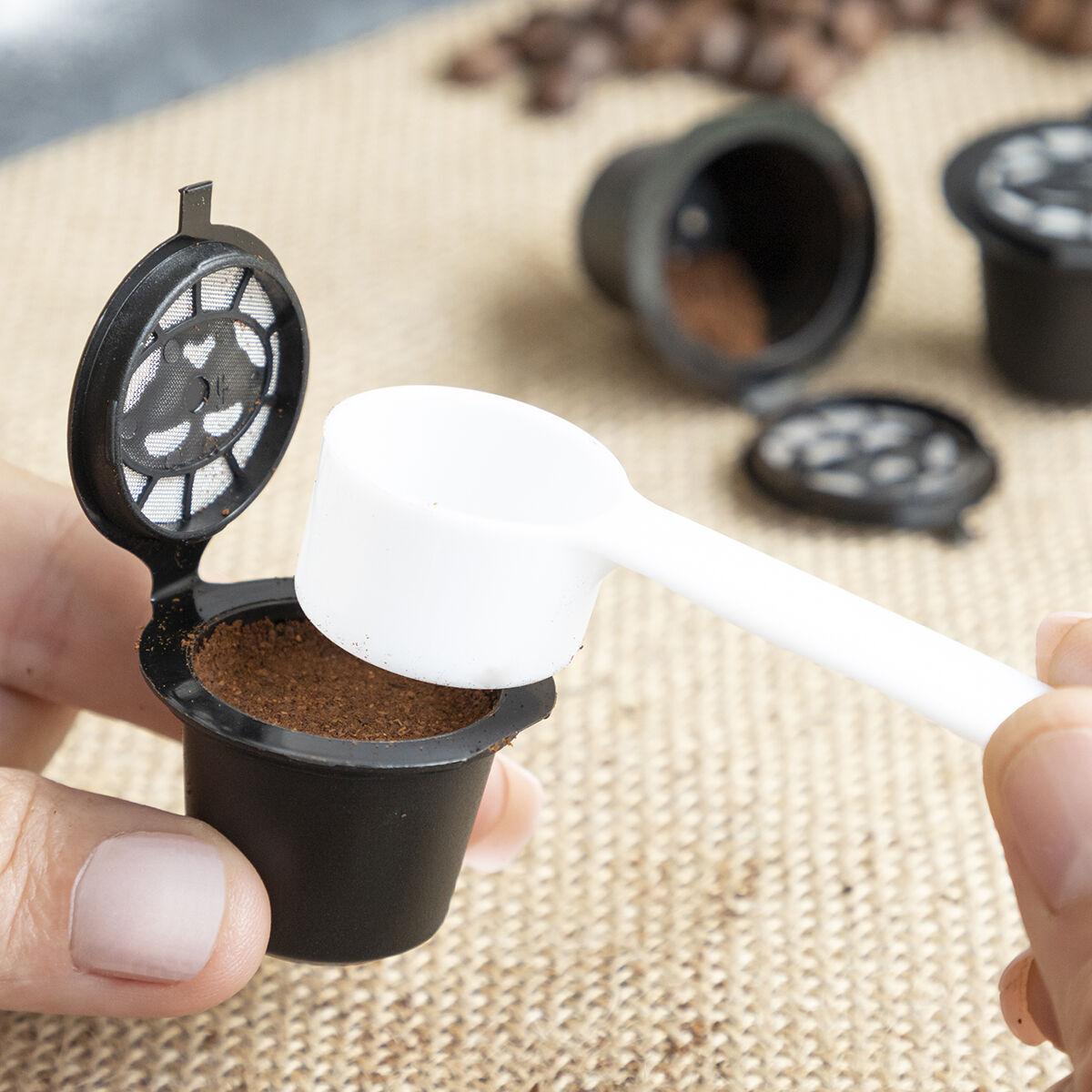 Set di 3 capsule da Caffè Riutilizzabili Recoff InnovaGoods