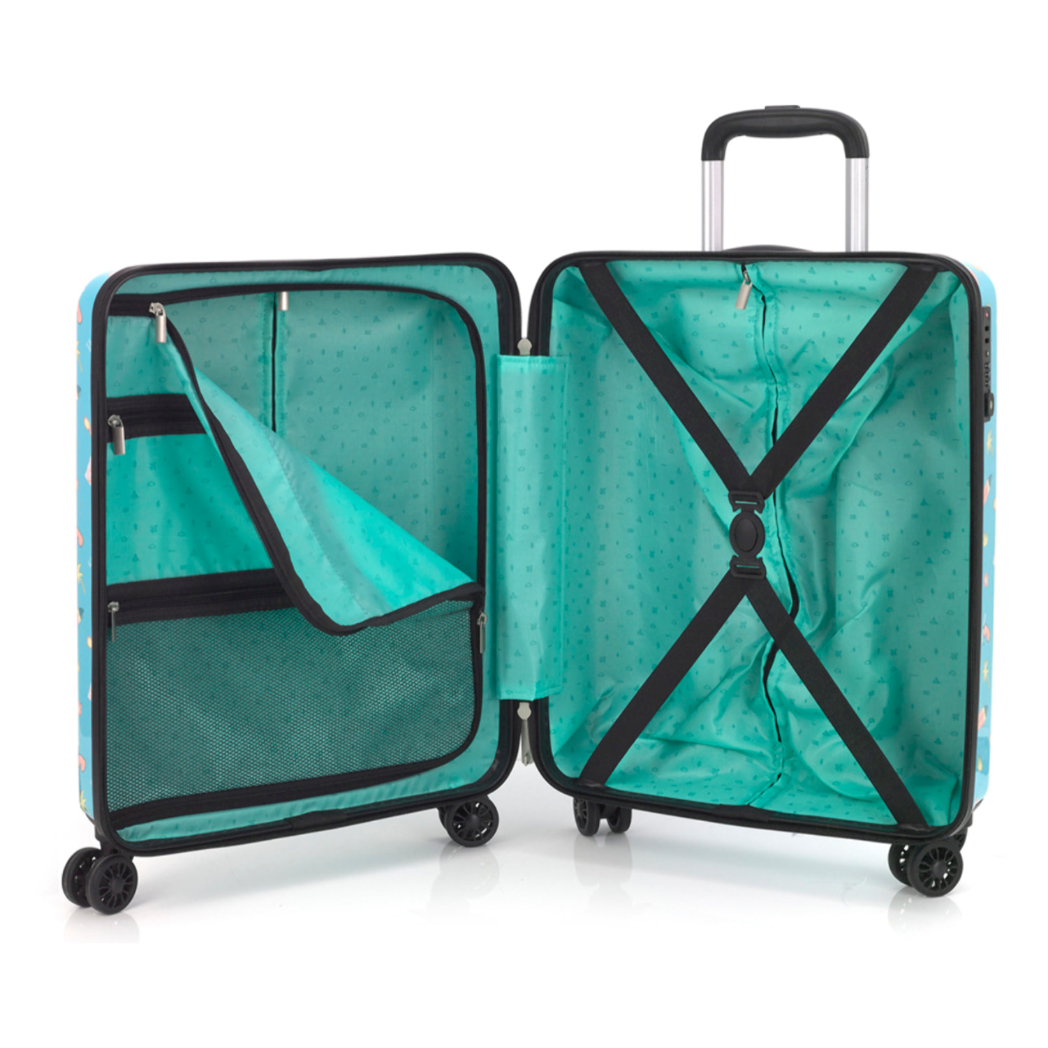 Juego de maletas infantiles ( cabina y neceser ) Happy rígidos con capacidad de 52,2 L