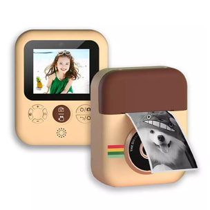 Fotocamera digitale Epsilon Mini con stampa istantanea. Schermo da 2,4 pollici, 12 mpx, seconda fotocamera per selfie.