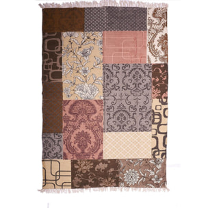 Tapis kilim fait main en coton motif ethnique ROHO