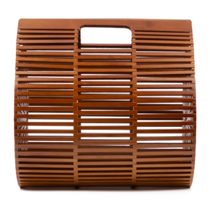 Zerfaliu borsa a mano in legno.