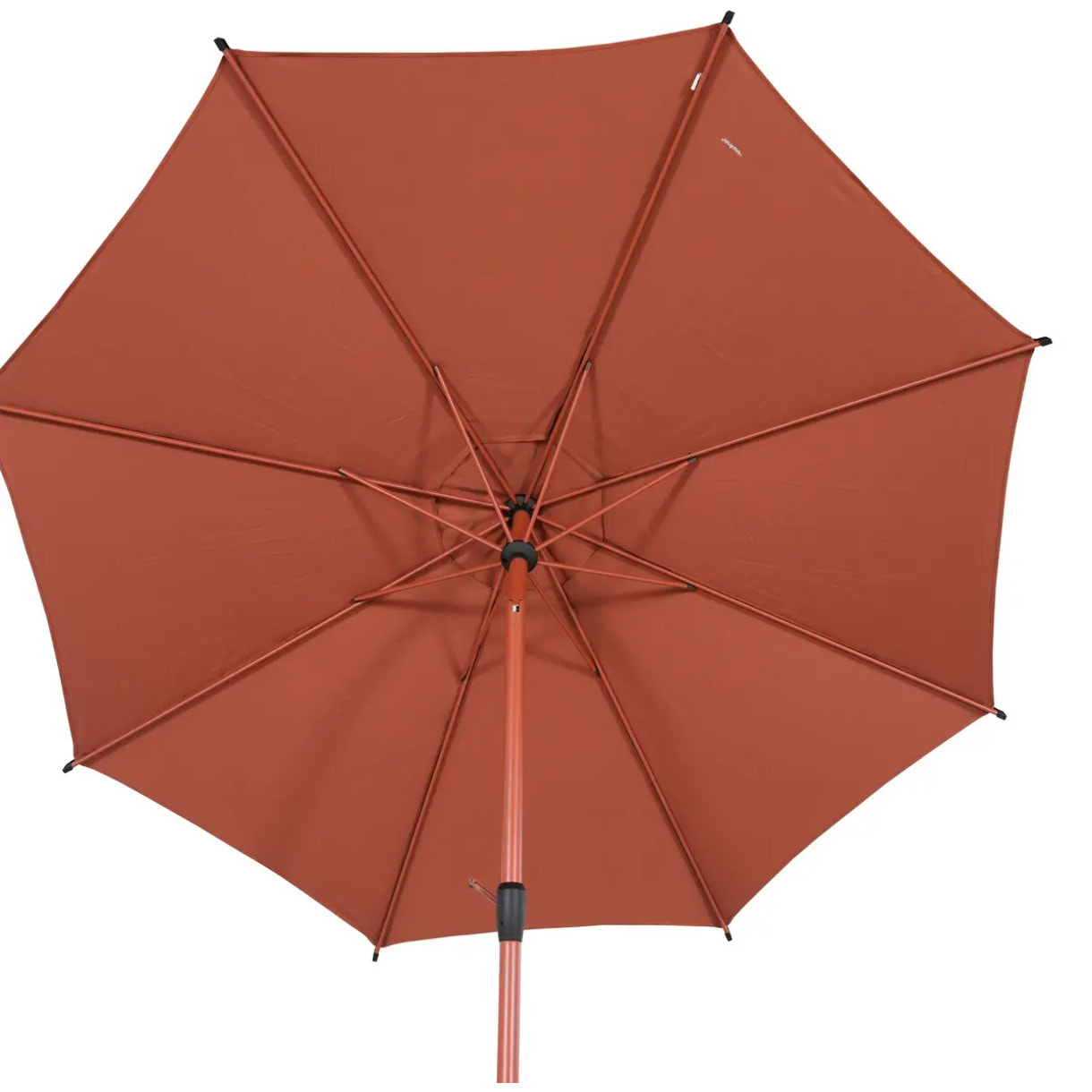 Parasol droit rond inclinable Loompa 3m acajou