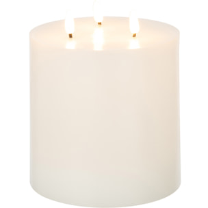 J-Line bougie 3 Flames - blanc - large - LED