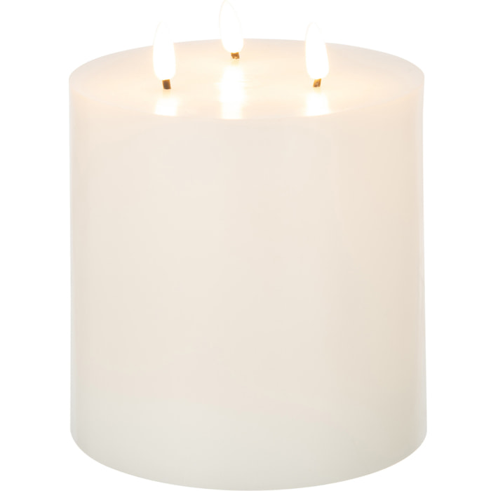 J-Line bougie 3 Flames - blanc - large - LED