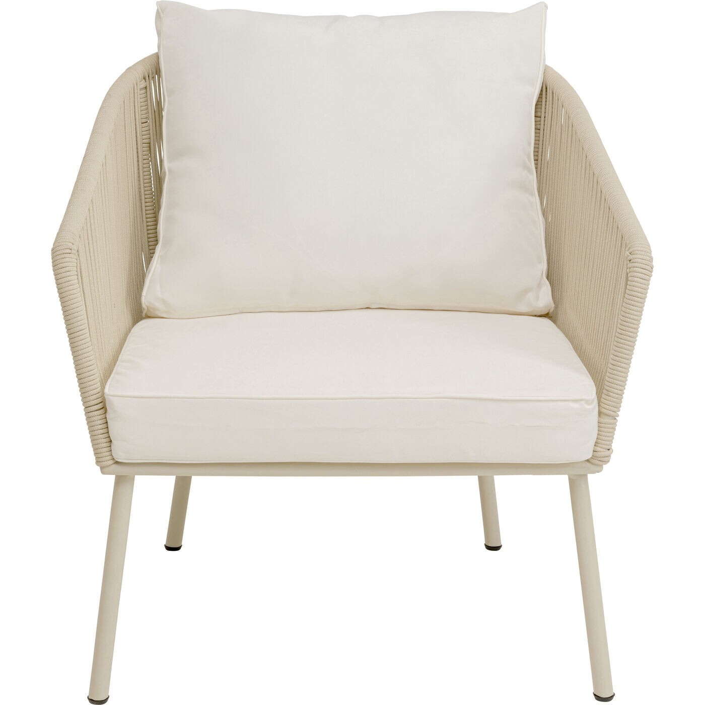 Salon de jardin Elba 4 places crème Kare Design