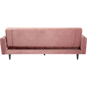 Canapé-lit Milchbar velours rose Kare Design