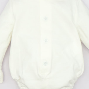 CAMISETA BODY TIRA BORDADA BLANCO