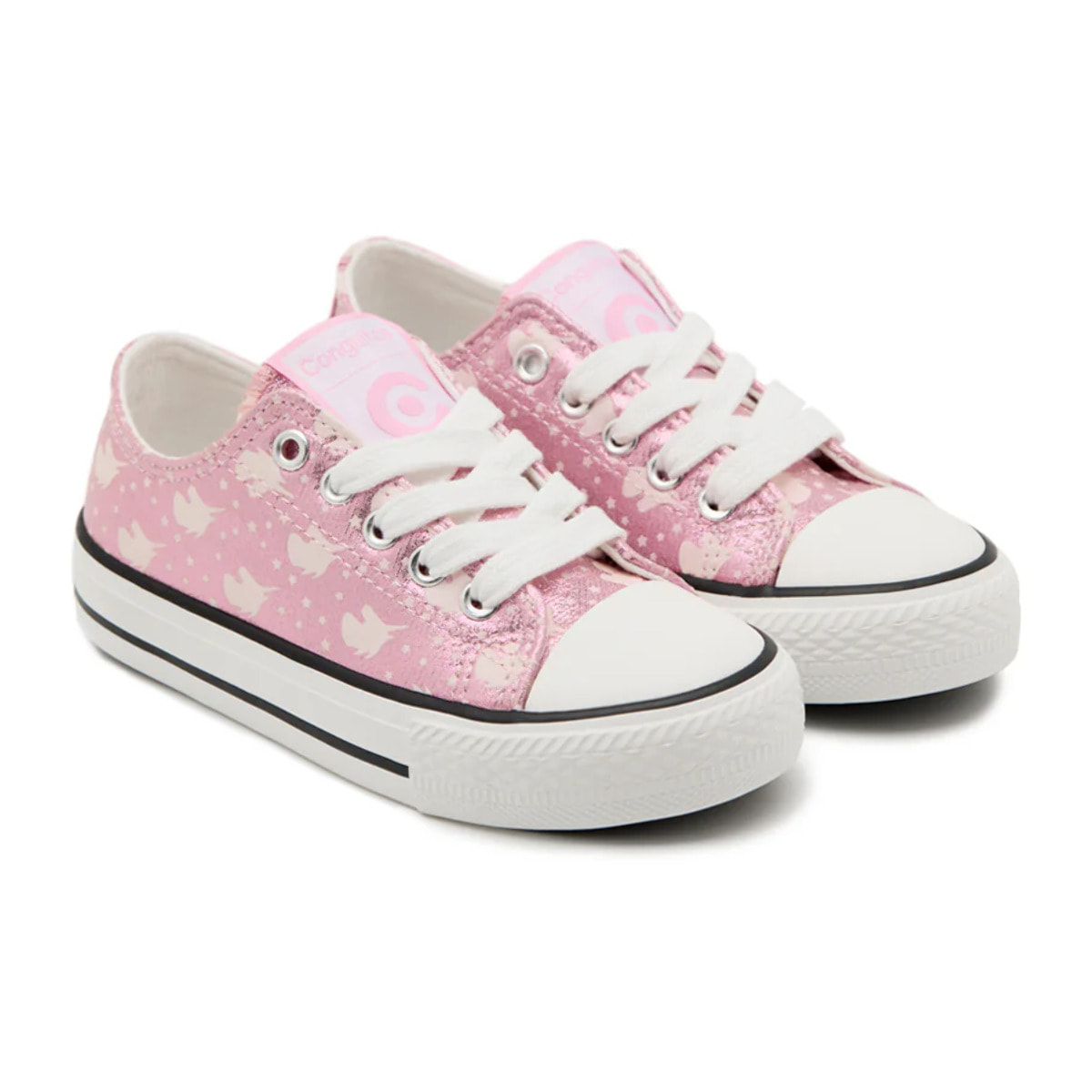 Zapatillas Bajas de Niña Estampado Unicornio y Estrellas Brillo Oscuridad