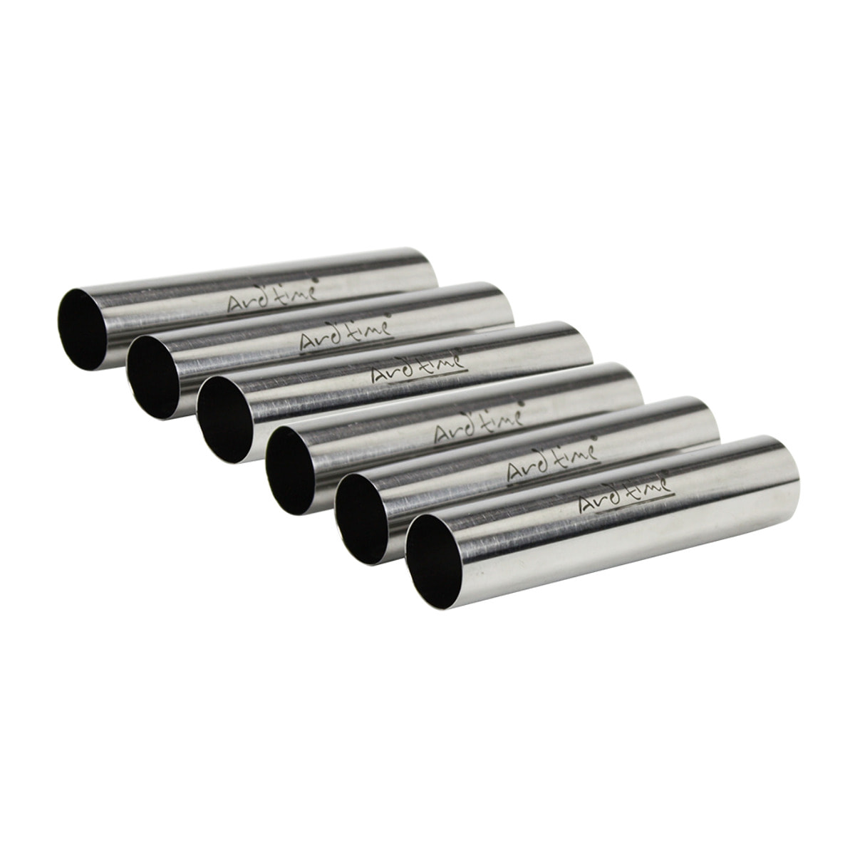 Lot de 6 tubes en inox pour préparations sucrés salés