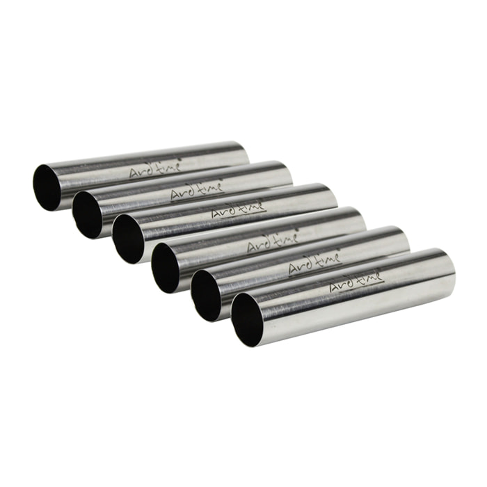 Lot de 6 tubes en inox pour préparations sucrés salés