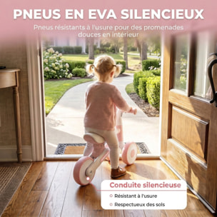 Draisienne enfant pliable réglable rose