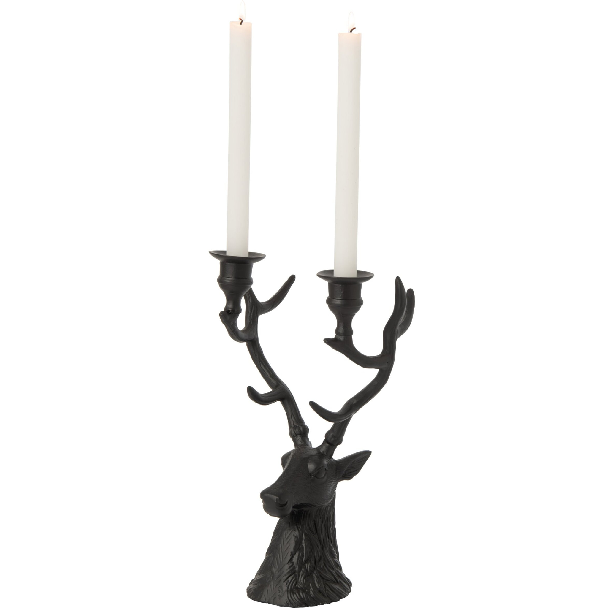 J-Line Chandelier Cerf Aluminium Noir