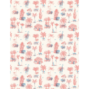 Papier peint savane en toile de jouy Intissé