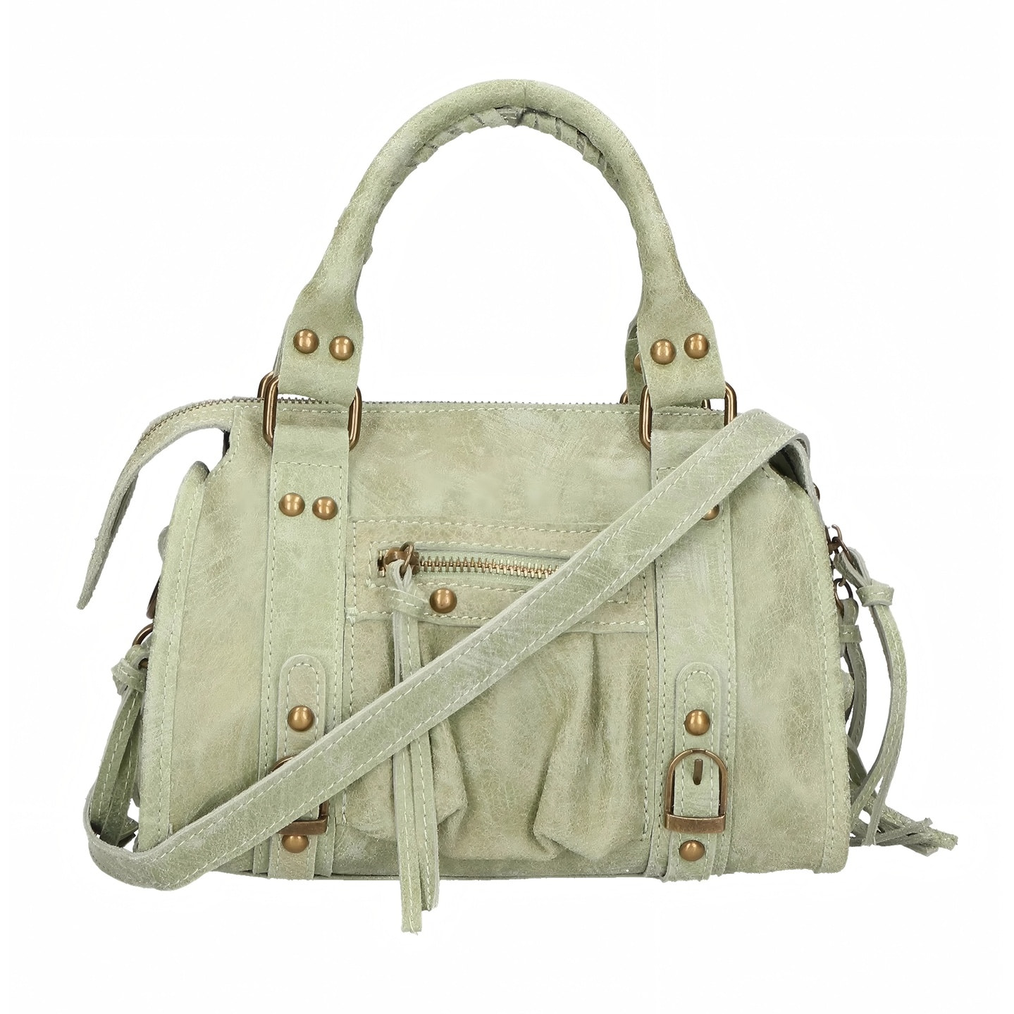 Borsa a spalla da donna - Modello Erisia - Vera pelle - 25.0 x 15.0 x 10.0 cm