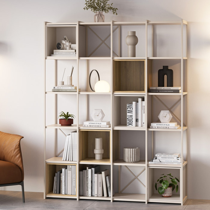 Bibliothèque 5 niveaux en métal - ELIE