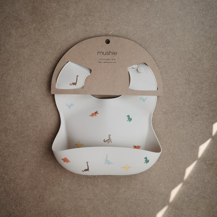 Mushie Babero Silicona Print