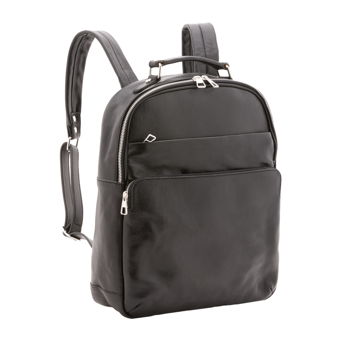 Zaino  unisex In Vera pelle Made in Italy 39x31x10 cm