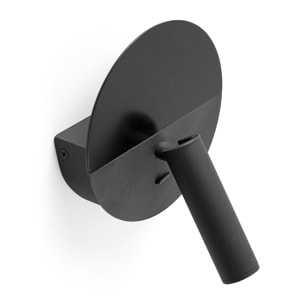 DUAS USB C Lampada da parete lettore nero